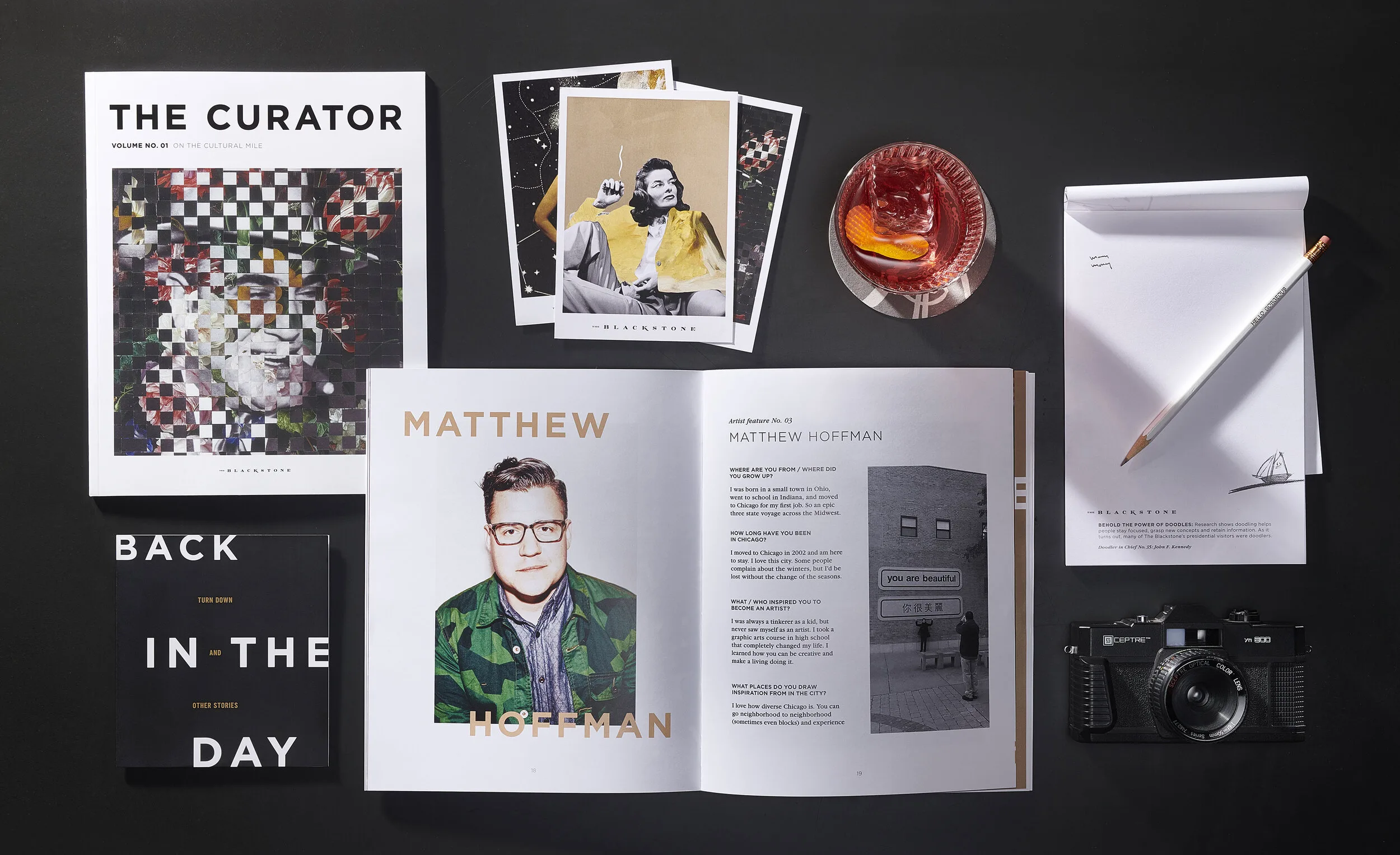 The Blackstone
Hotel — project work by Lauren French