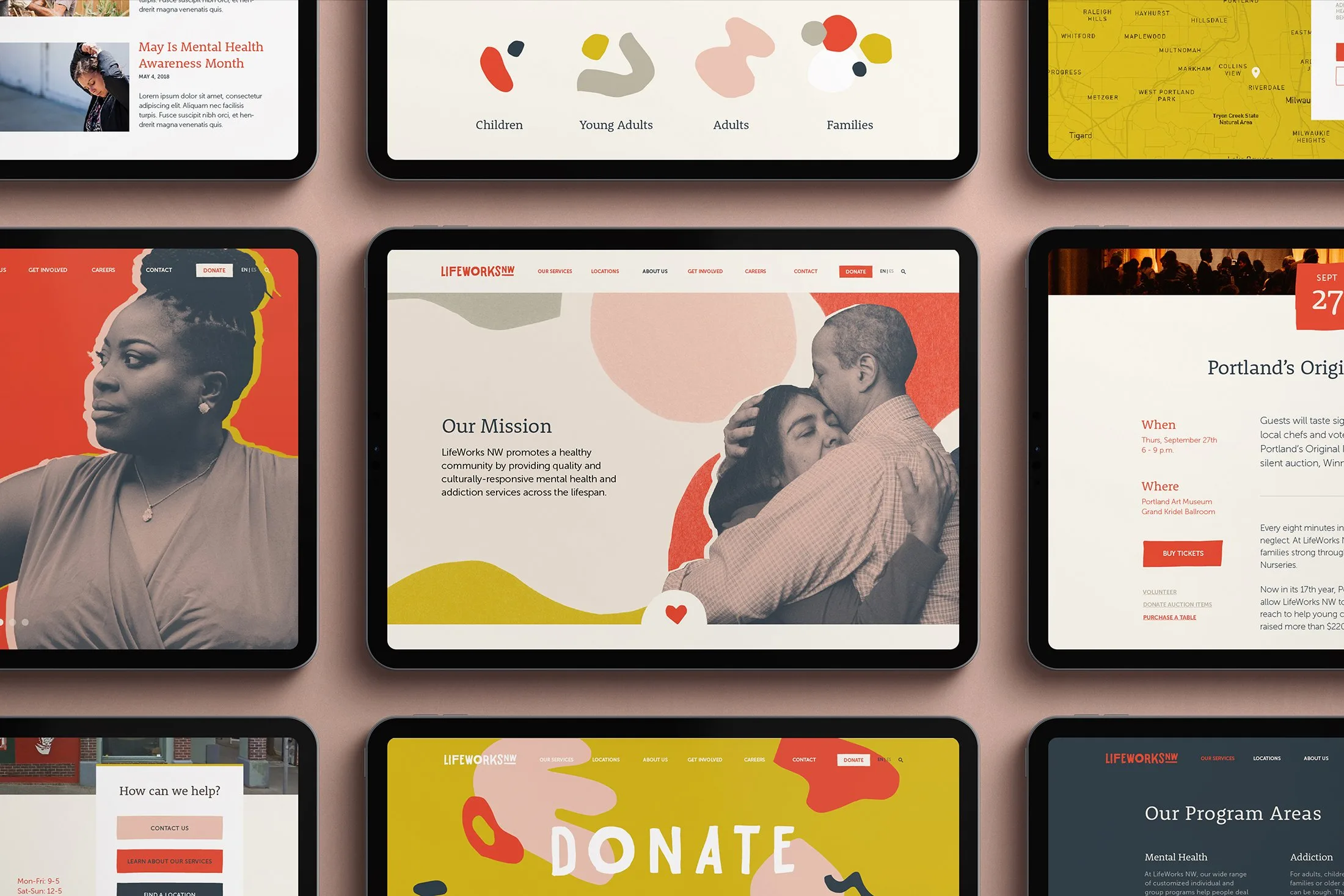 Lifeworks Northwest — project work by Lauren French